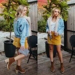 RE/DONE 70s Pocket Mini Skirt Size 28 New with Tags